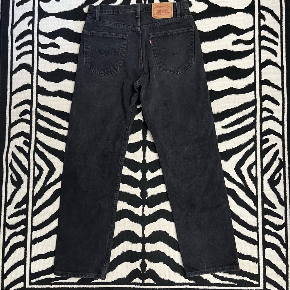 Vintage Levi’s 505 Straight Leg Washed Black Relaxed Dad Jeans Size 33 - Picture 3 of 9